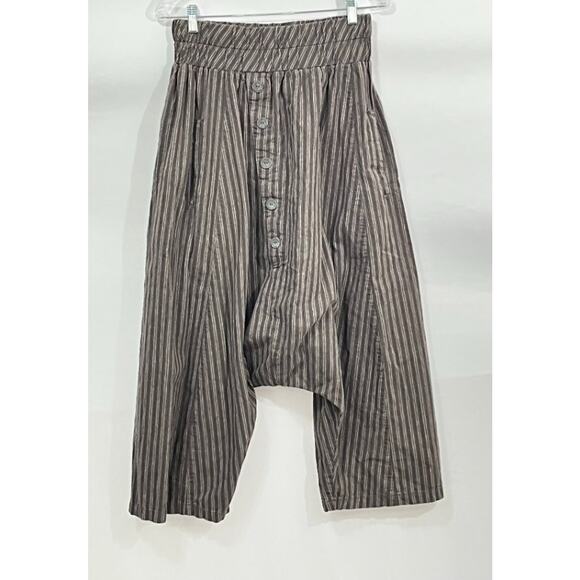 dress to kill Pants - DRESS TO KILL Jane Mohr Sz 1 S Brown Stripe Drop Crotch Pants